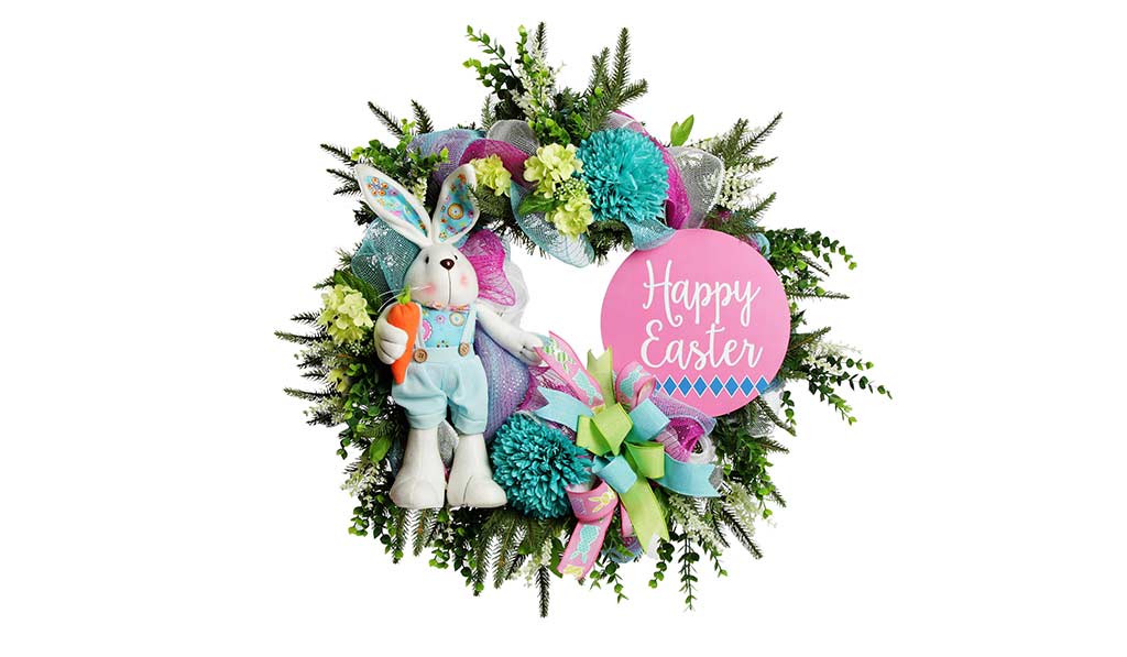 Transform your Christmas Wreath to a Beautiful Easter Wreath
