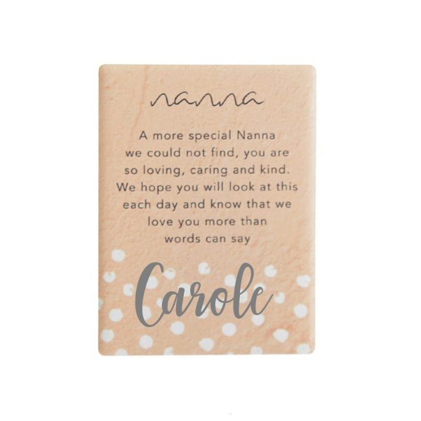 Personalised Nanna Ceramic Magnet