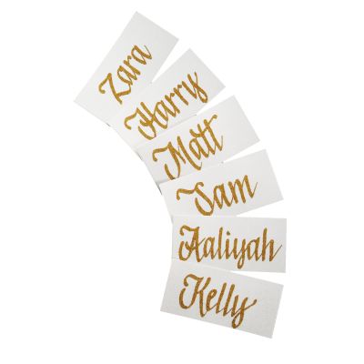 Personalised Name Place Cards - Set of 6