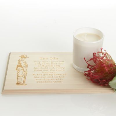 Anzac Day Candle Tray - Rectangle
