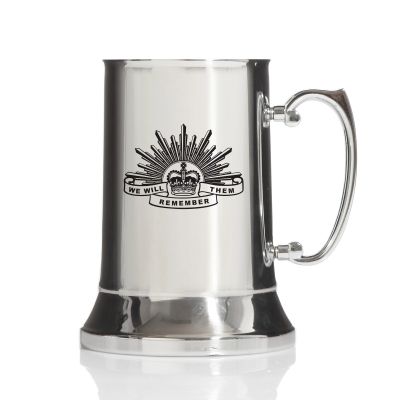 ANZAC Tribute Memorial We Will Remember Them Stainless Steel Tankard