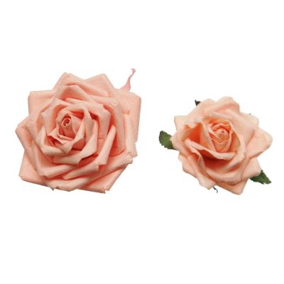 Apricot Handmade Paper Flower Rose - Small and Medium Packs