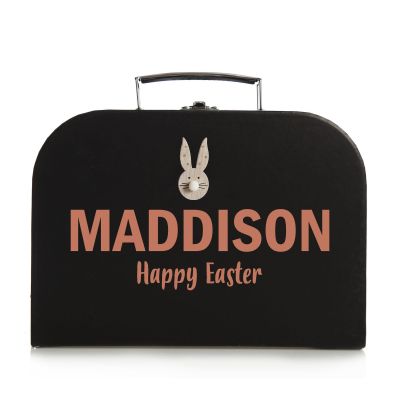 Personalised Black Easter Suitcase Keepsake Box