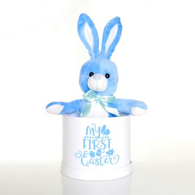 Blue Baxter Plush Bunny Medium Easter Hamper