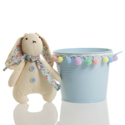 Personalised First Easter Hamper Bucket - Peeking Bunny