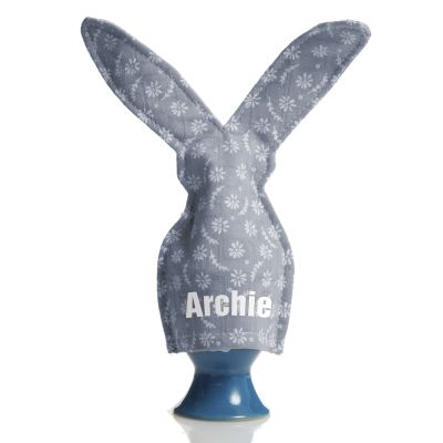 Personalised Bunny Egg Warmer Blue