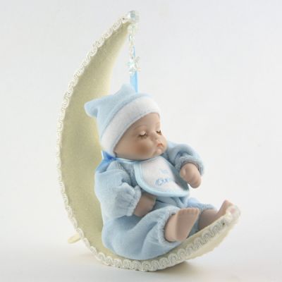 Blue Baby's 1st Christmas Moon