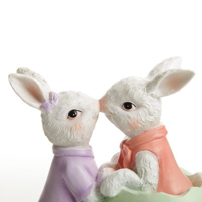 Bunnies in Love Easter Ornament