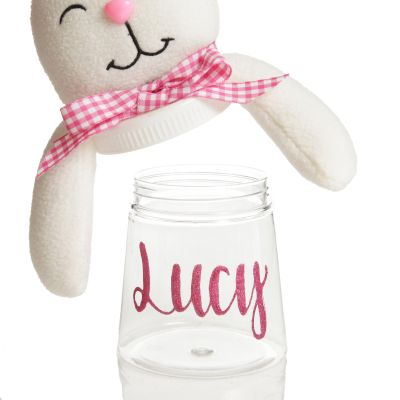 Personalised Bunny Chocolate Lolly Treat Jar