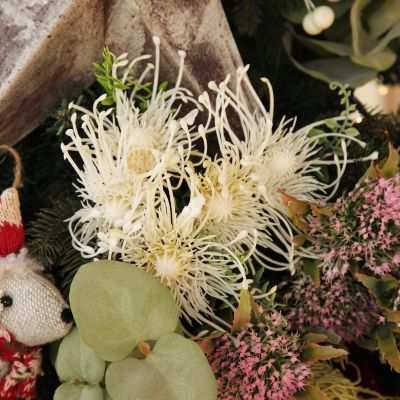 Native Cream Pincushion Protea Flower Spray