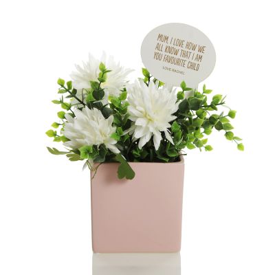 Everlasting Floral Vase - Cube
