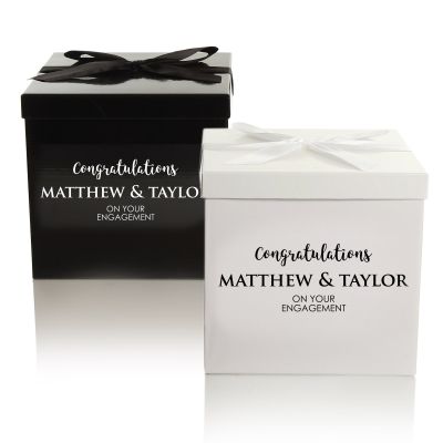 Personalised Gift Box with Bow - Congratulations