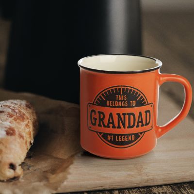Grandad Legend Vintage Enamel Coffee Manly Mug