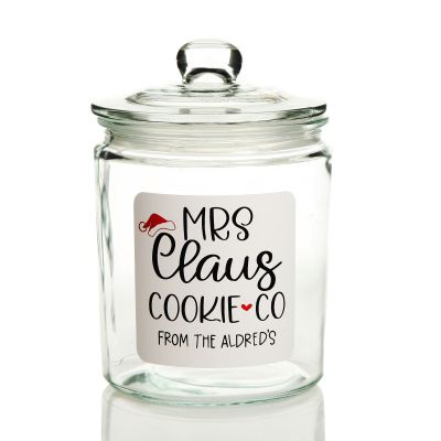 Personalised Mrs Claus Cookie Jar