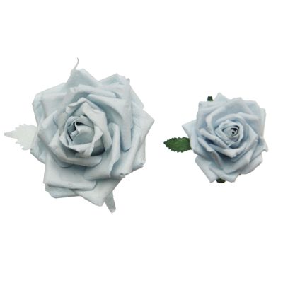 Light Blue Handmade Paper Flower Rose - Small and Medium Packs