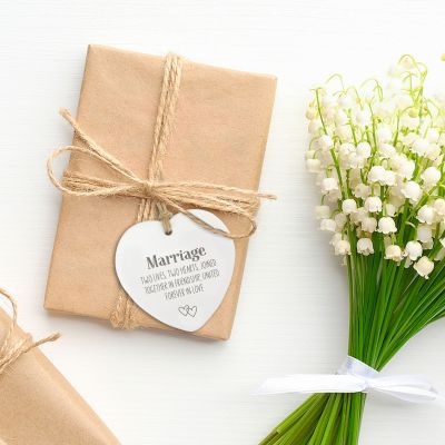 Marriage Hanging Heart Gift Tag