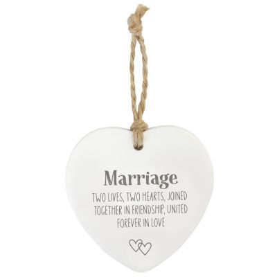 Marriage Hanging Heart Gift Tag