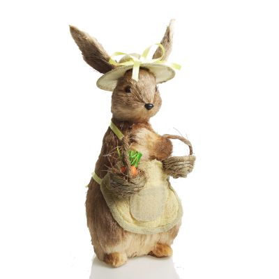 Mrs Huckleberry Natural Straw Bunny