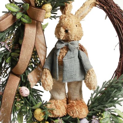 Natural Easter Bunny Easter Wreath