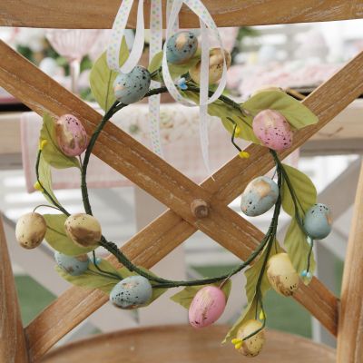Pastel Speckled Egg Easter Wreath