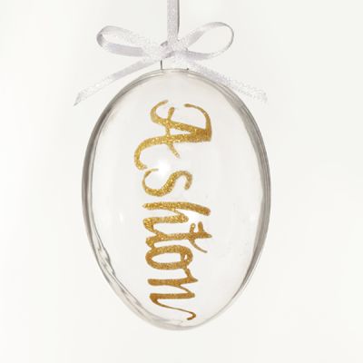 Personalised Fillable Clear Acrylic Easter Egg Ornament