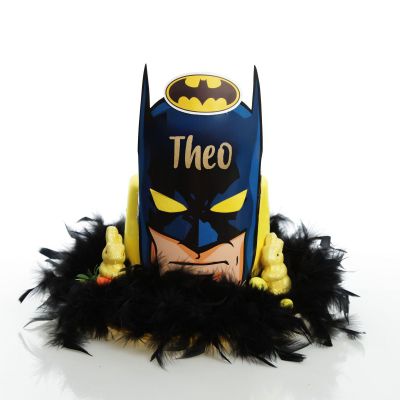 Personalised Yellow Batman Easter Hat