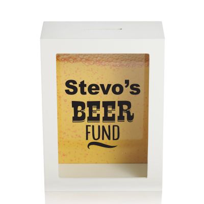 Personalised Beer Fund Money Box