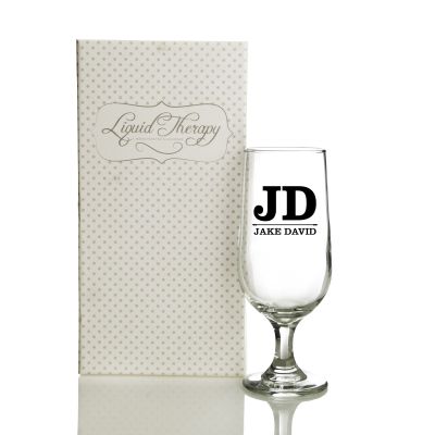 Personalised Initials Beer Glass