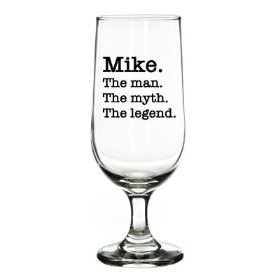 Personalised Man Myth Legend Beer Glass