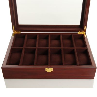 Personalised Deluxe Jarah Mens Watch Box - 12 Compartment 