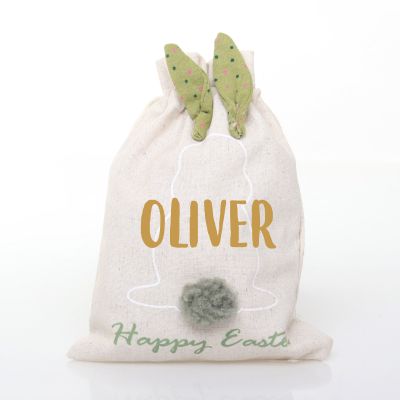 Personalised Draw String Easter Bag