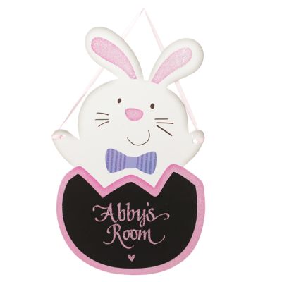 Personalised Easter Bunny Chalkboard Plaque
