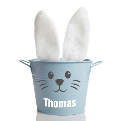 Personalised Easter Bucket - Fluffy Bunny Ears