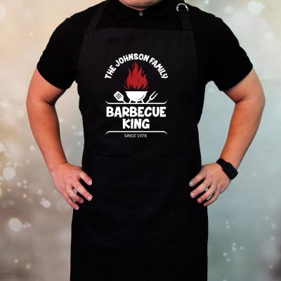 Personalised Family Barbie King Apron