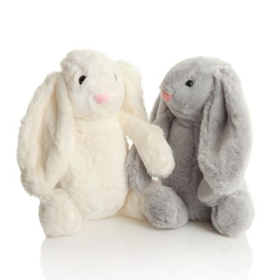 Personalised Grey Fluffy Easter Bunny