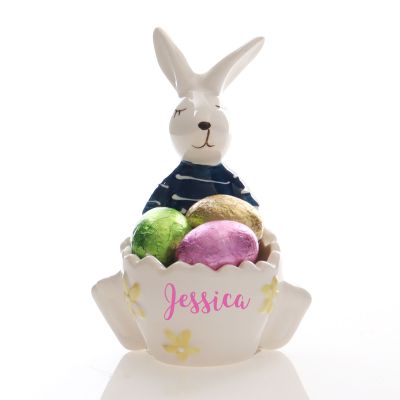 Personalised Frank Bunny Easter Egg Cup