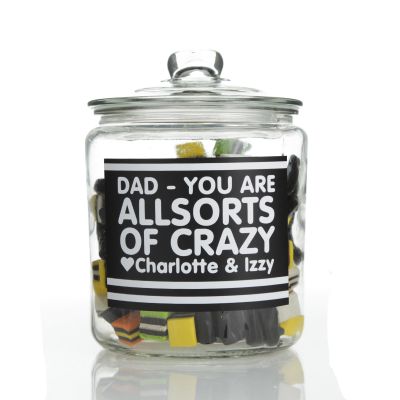 Personalised Allsorts of Crazy Large Lolly Jar