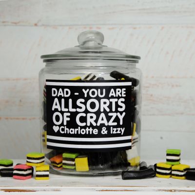 Personalised Allsorts of Crazy Large Lolly Jar