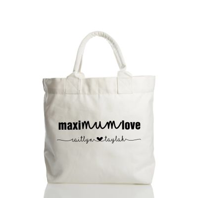 Personalised Maximum love Canvas Deck Bag