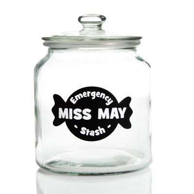 Personalised Medium Lolly Jar - Emergency Stash