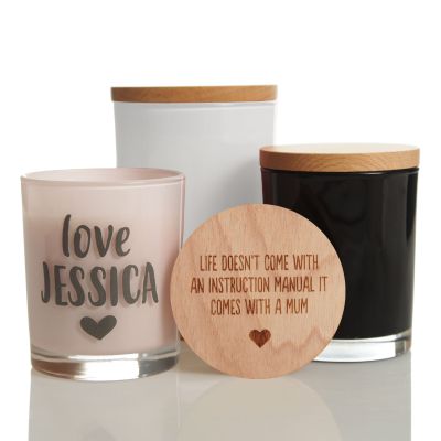 Personalised Mother's Day Scented Soy Candle - Life Comes with a Mum