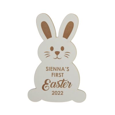 Personalised My First Easter Plaque - Fun Bunny