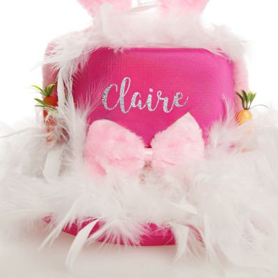 Personalised Pink Easter Bunny Top Hat