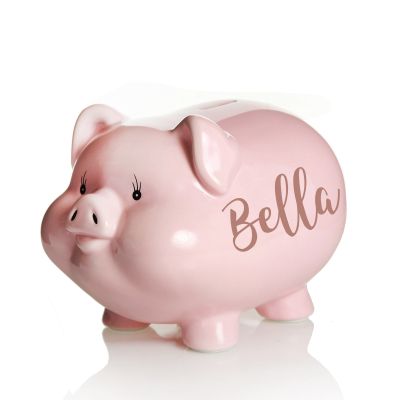 Personalised Pink Piggy Bank