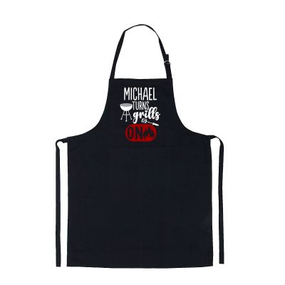 Personalised Turns Grills On Apron