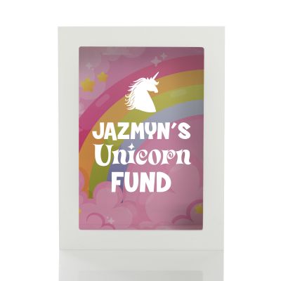 Personalised Unicorn Fund Money Box