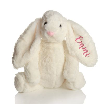 Personalised White Fluffy Easter Bunny