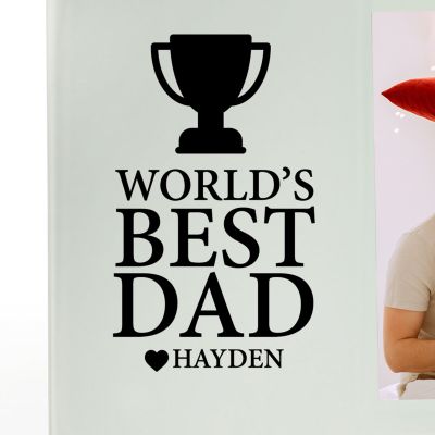 Personalised World's Best Dad Photo Frame