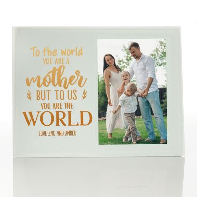Personalised Mother's Day Photo Frame - You are the World