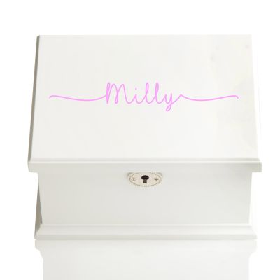 Personalised White Timber Ballerina Jewellery Music Box